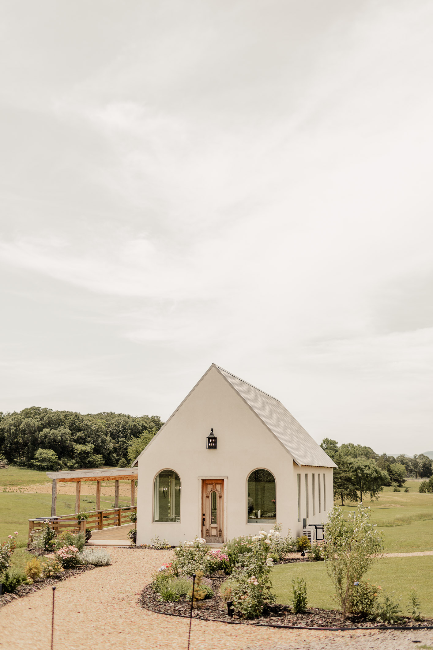 White Stucco Chapel in Arkansas