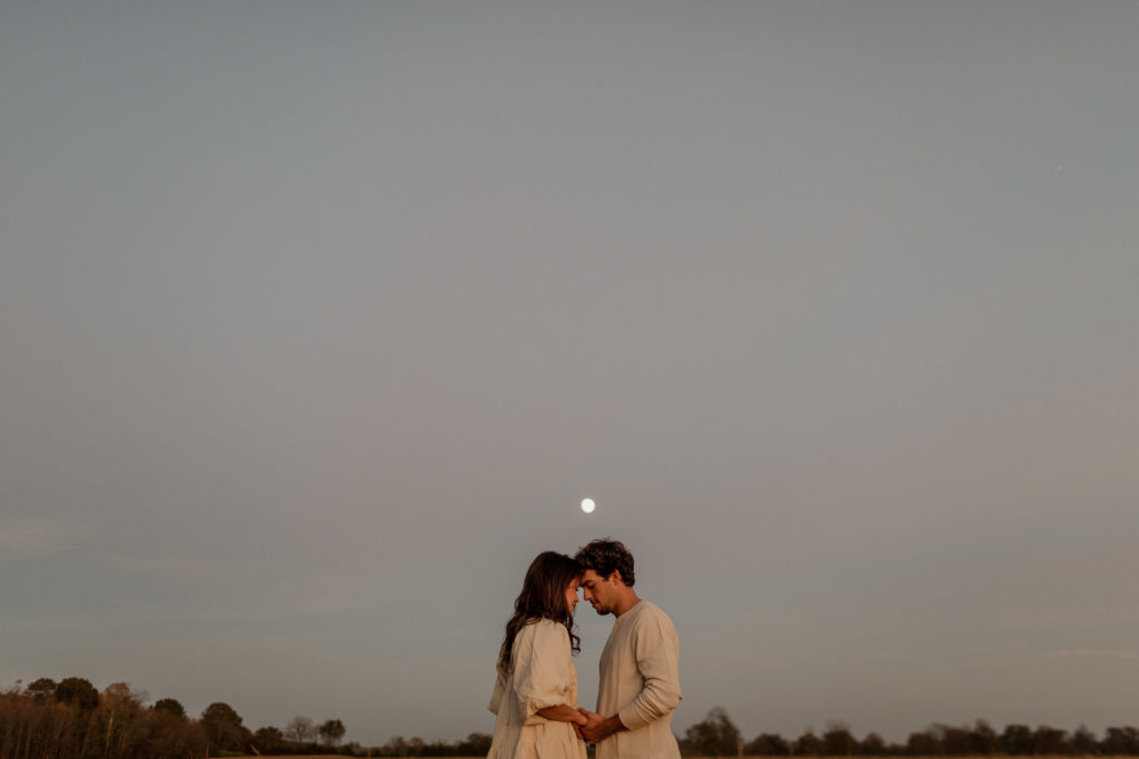 Moon Photo at Engagement Session
